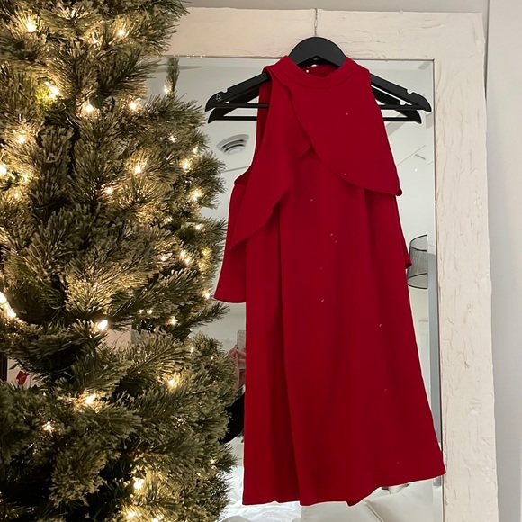 Flattering red shift dress - Picture 1 of 1